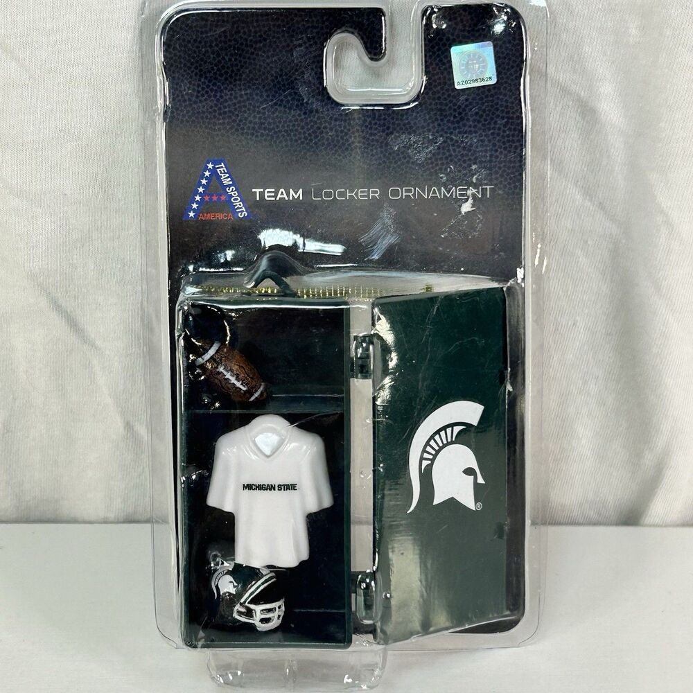 Michigan State Team Locker Ornament Football Christmas Ornament New